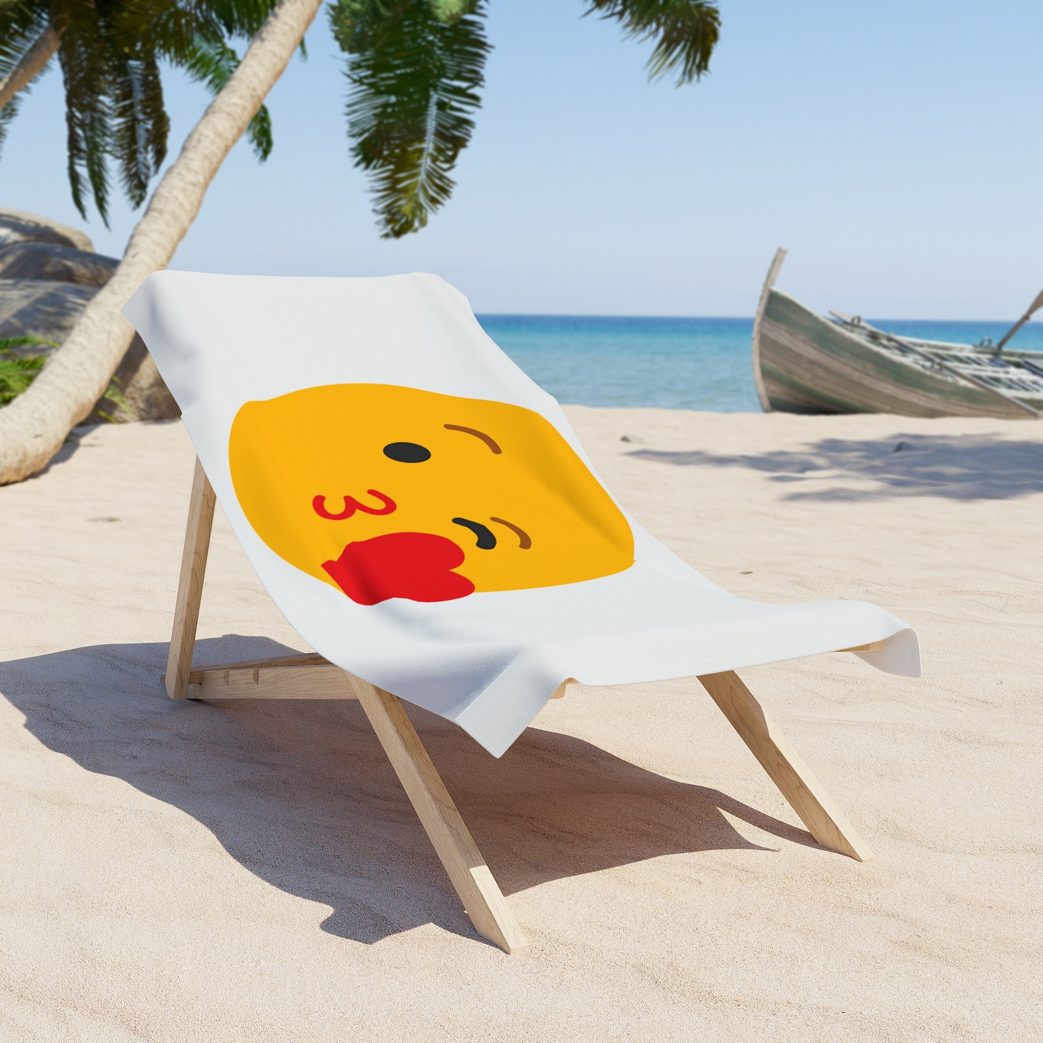 Playful Emoji Beach Towel - Perfect for Summer Fun & Relaxation